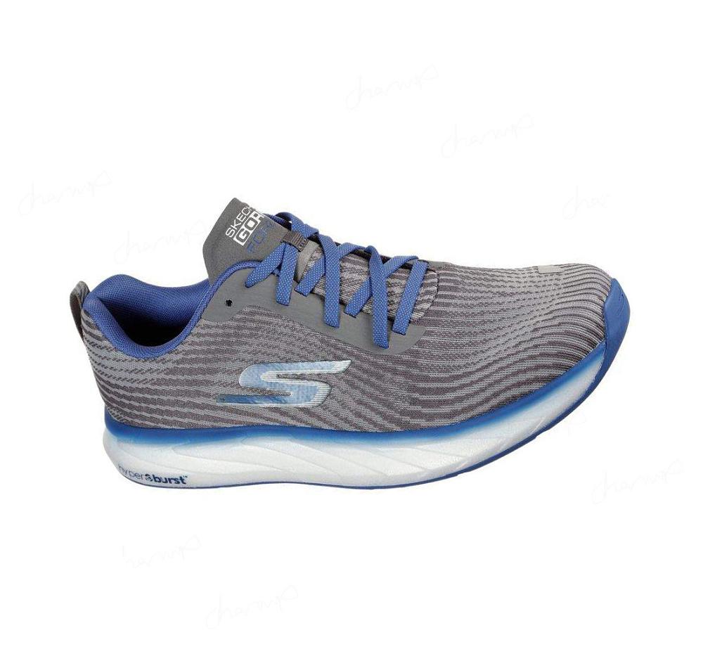 Zapatillas Skechers GOrun Forza 4 Hyper Hombre Gris Azules | 3T1AB_AR