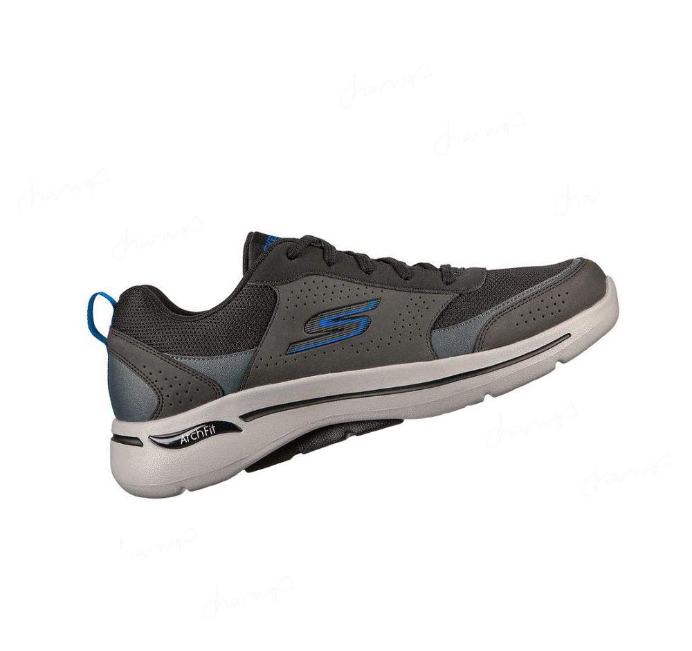 Zapatillas Skechers GOwalk Arch Fit - Recharge Hombre Negras Azules | 5512A_AR