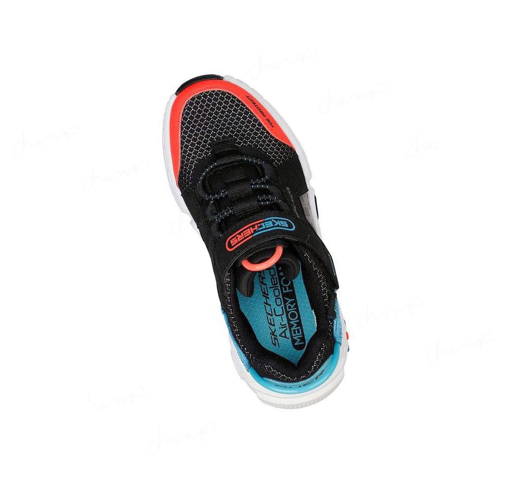 Zapatillas Skechers Game Kicks: Gametronix Niño Negras Multicolor | 8030B_AR