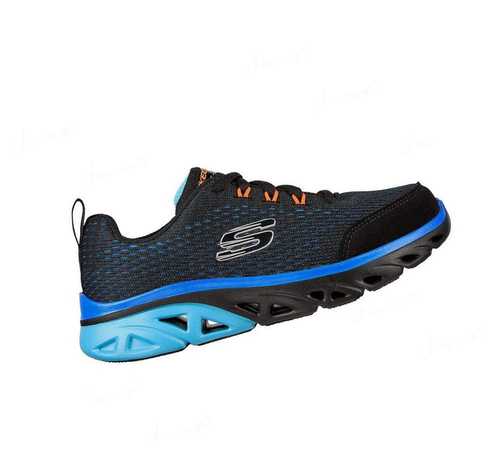 Zapatillas Skechers Glide-Step Deporte - Wave Heat Niño Negras Azules | I395D_AR