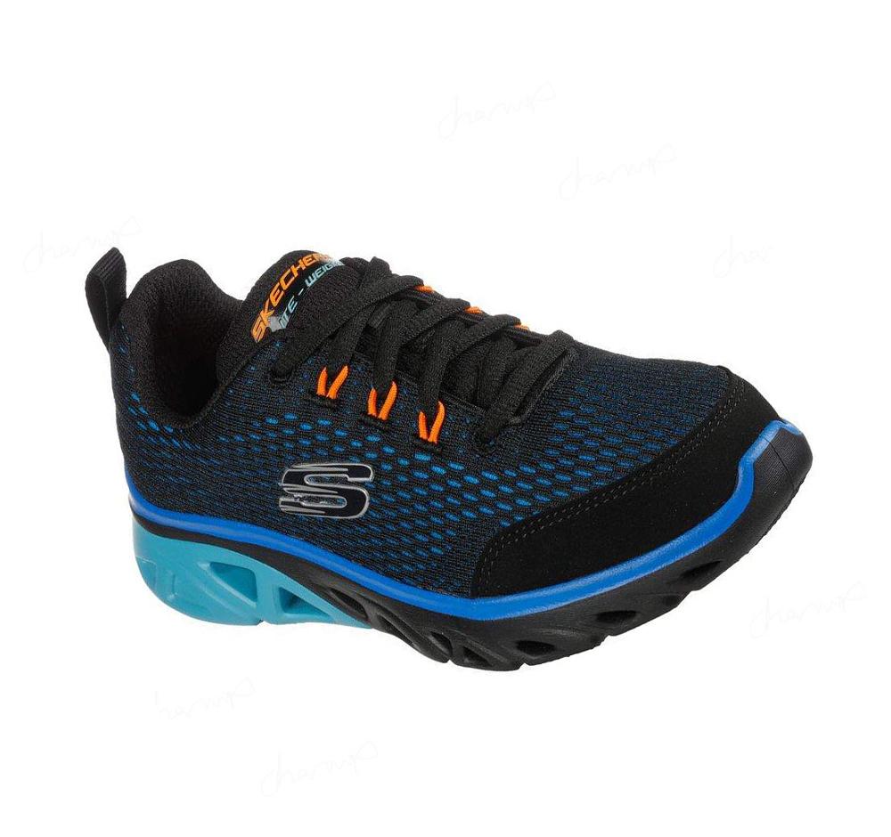 Zapatillas Skechers Glide-Step Deporte - Wave Heat Niño Negras Azules | I395D_AR