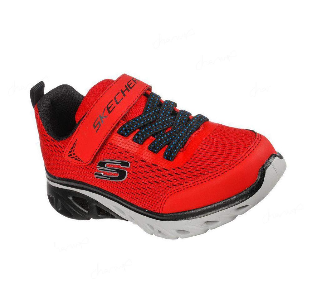 Zapatillas Skechers Glide-Step Deporte Niño Rojas Negras | IA20C_AR