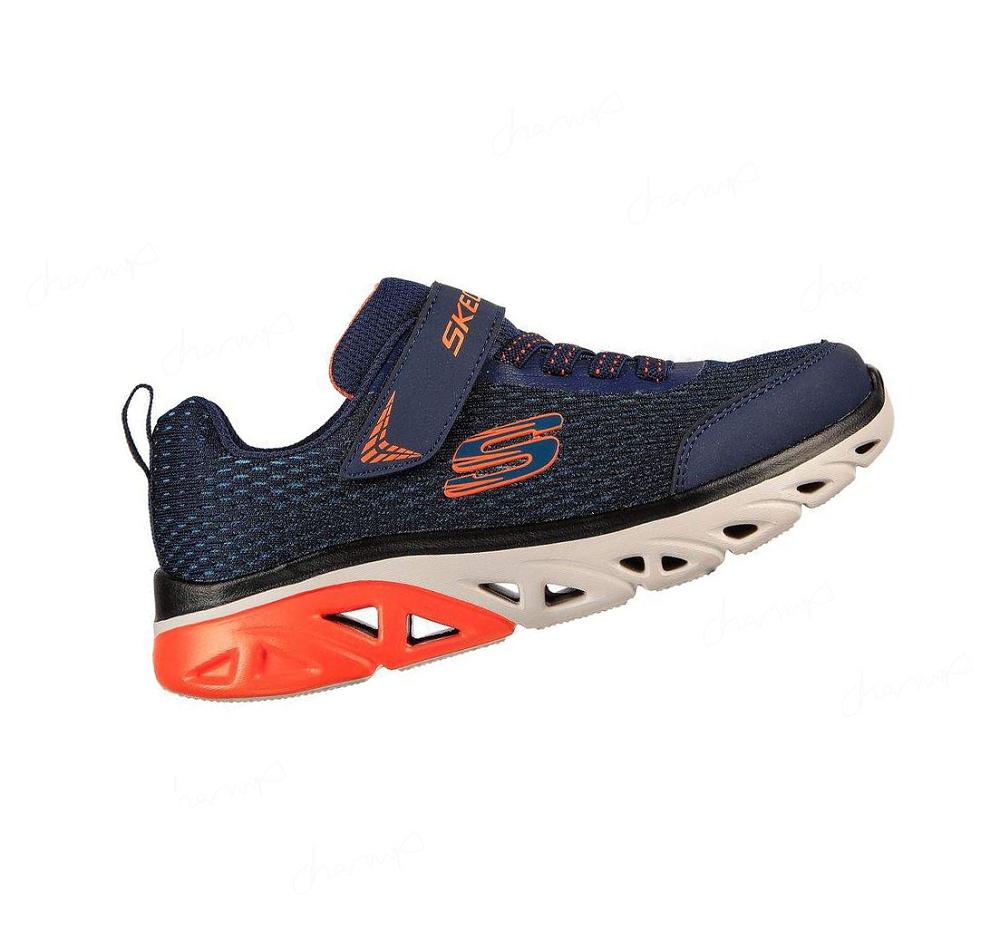 Zapatillas Skechers Glide-Step Deporte Niño Azul Marino Naranjas | IAA5B_AR