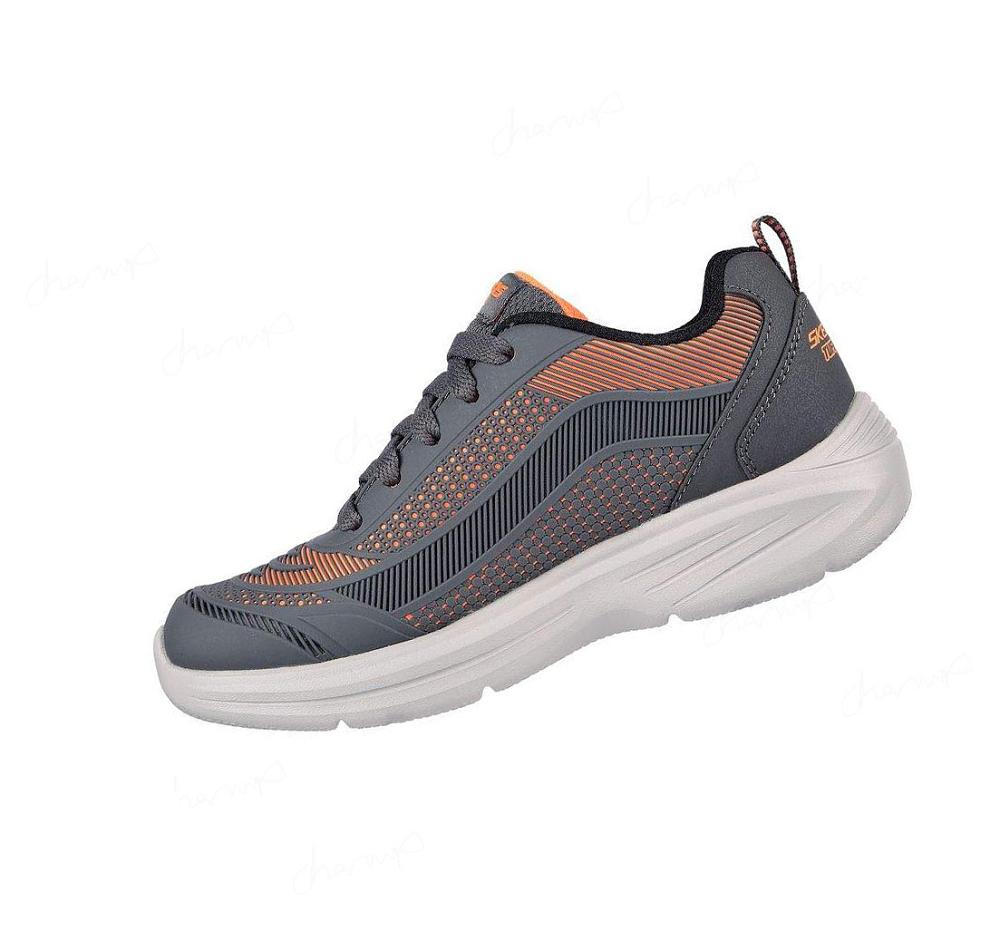 Zapatillas Skechers Hyper-Blitz - Aqua-Tronix Niño Gris Naranjas | T903Q_AR