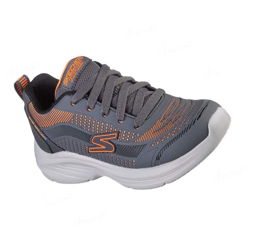 Zapatillas Skechers Hyper-Blitz - Aqua-Tronix Niño Gris Naranjas | T903Q_AR