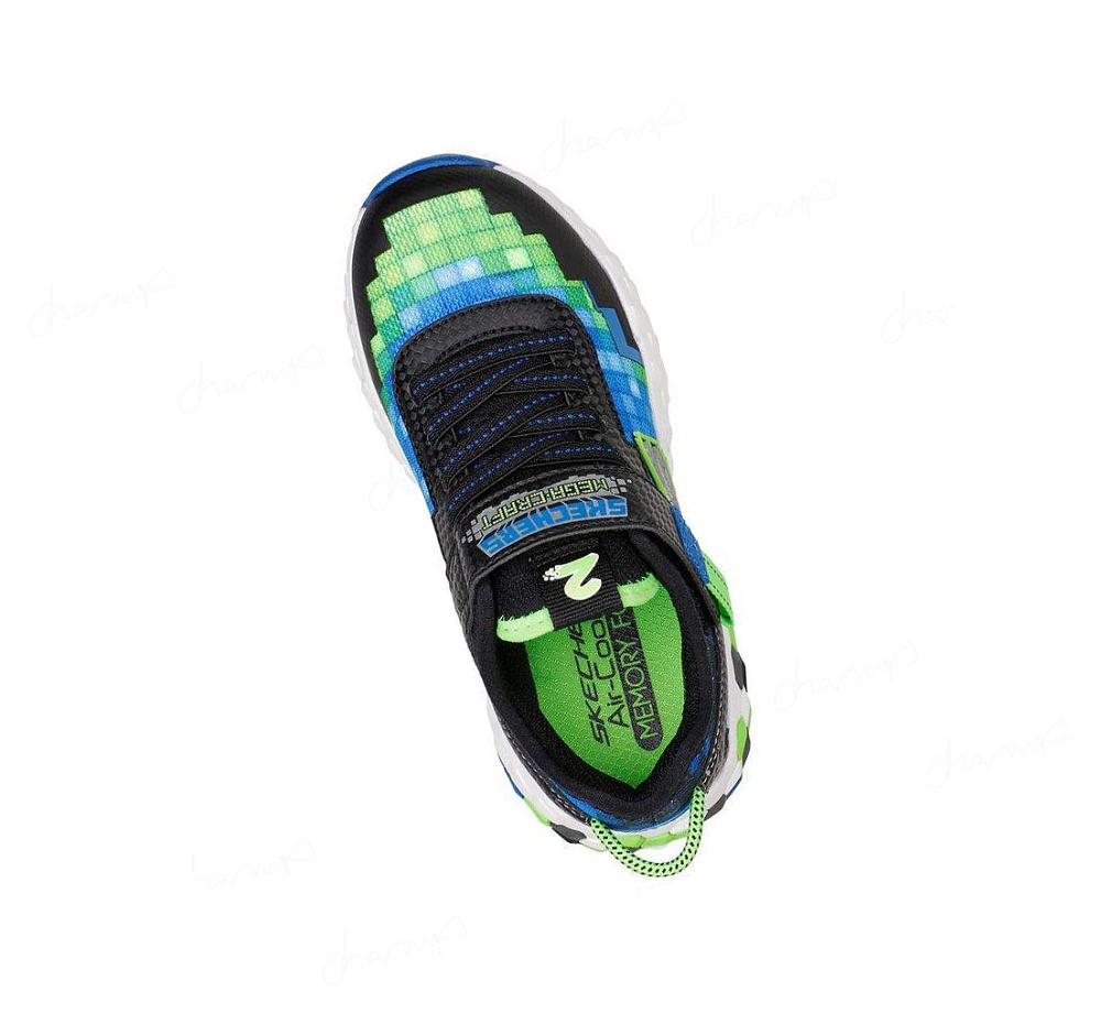 Zapatillas Skechers Mega-Craft 2.0 Niño Negras Verde | 8028R_AR