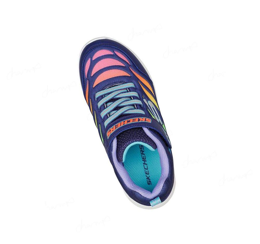 Zapatillas Skechers Microspec Max - Airy Color Niña Azul Marino Multicolor | T6A50_AR