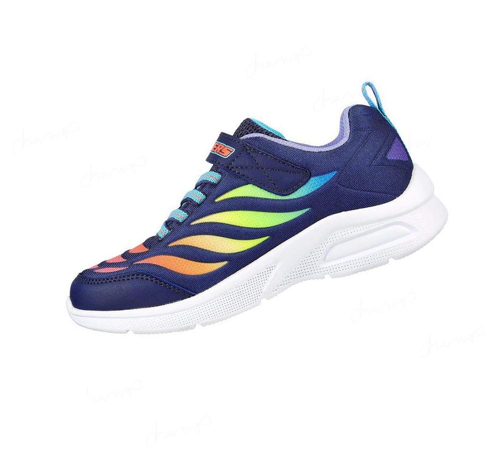 Zapatillas Skechers Microspec Max - Airy Color Niña Azul Marino Multicolor | T6A50_AR