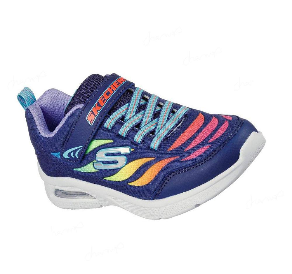 Zapatillas Skechers Microspec Max - Airy Color Niña Azul Marino Multicolor | T6A50_AR