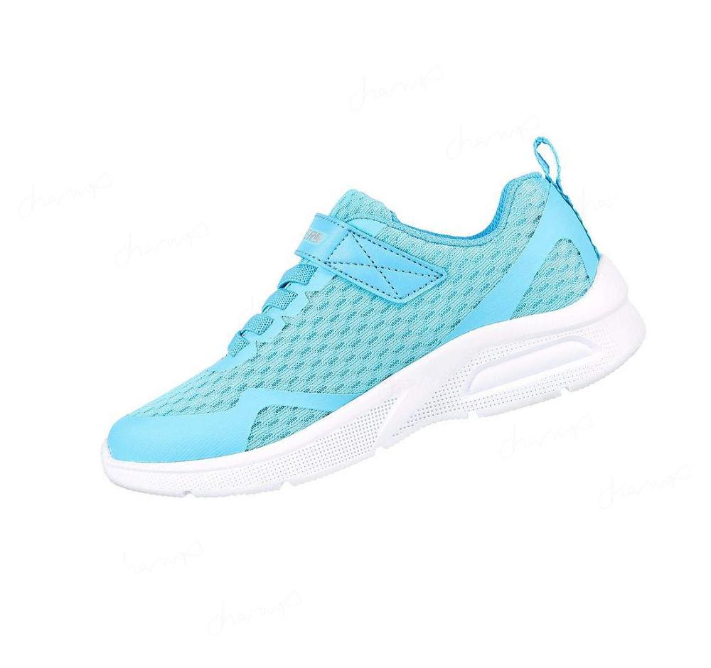 Zapatillas Skechers Microspec Max Niña Turquesa Claro | TT95G_AR