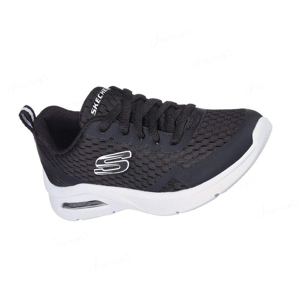 Zapatillas Skechers Microspec Max Niño Negras | A1T00_AR