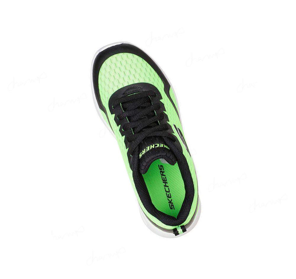 Zapatillas Skechers Microspec Max Niño Verde Negras | A1A58_AR