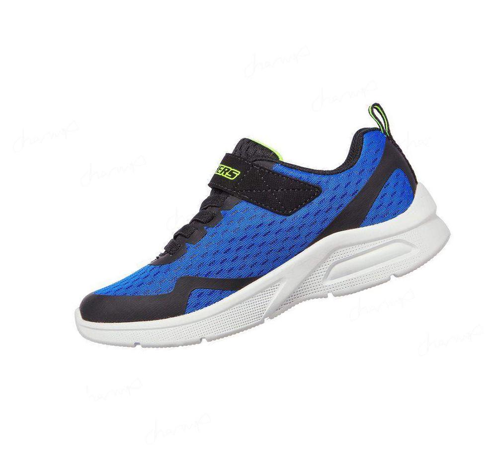 Zapatillas Skechers Microspec Max - Torvix Niño Azul Real Negras | A1953_AR