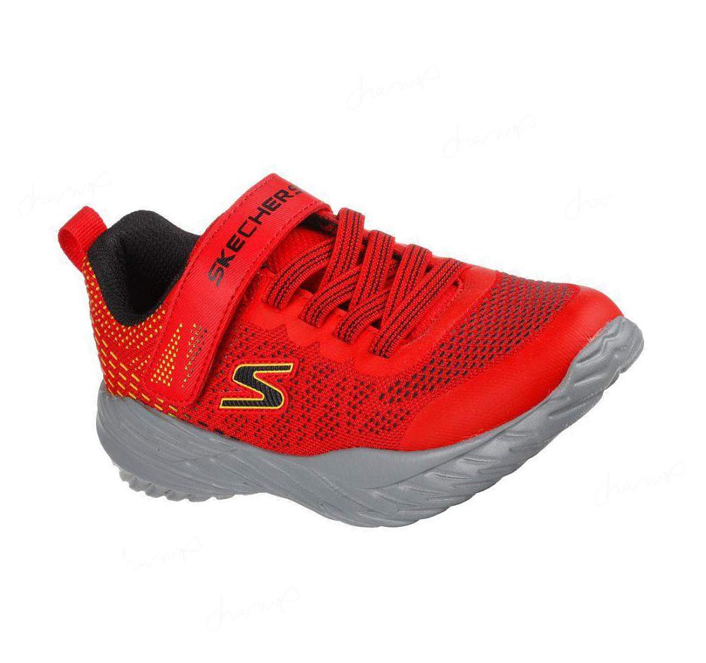 Zapatillas Skechers Nitro Sprint - Karvo Niño Rojas Negras | I6A5A_AR