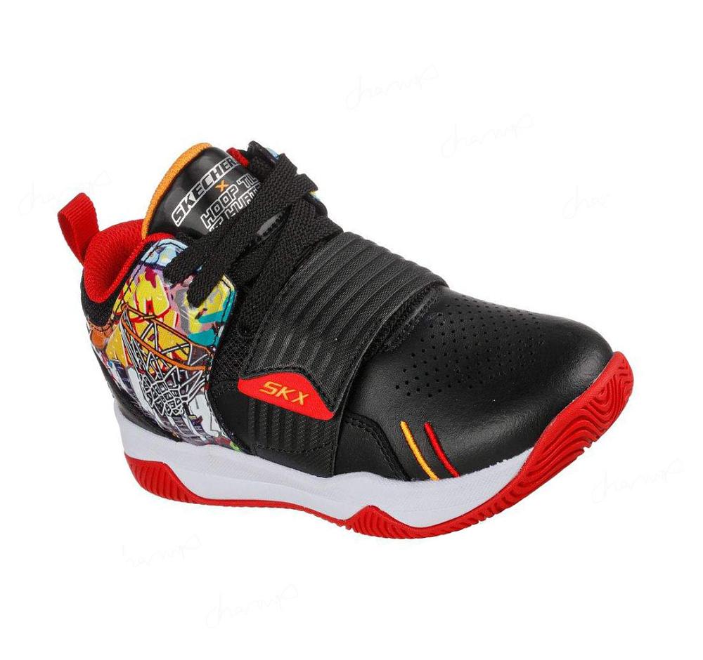 Zapatillas Skechers Powershot - Skech-Hops Niño Negras Multicolor | 8001E_AR