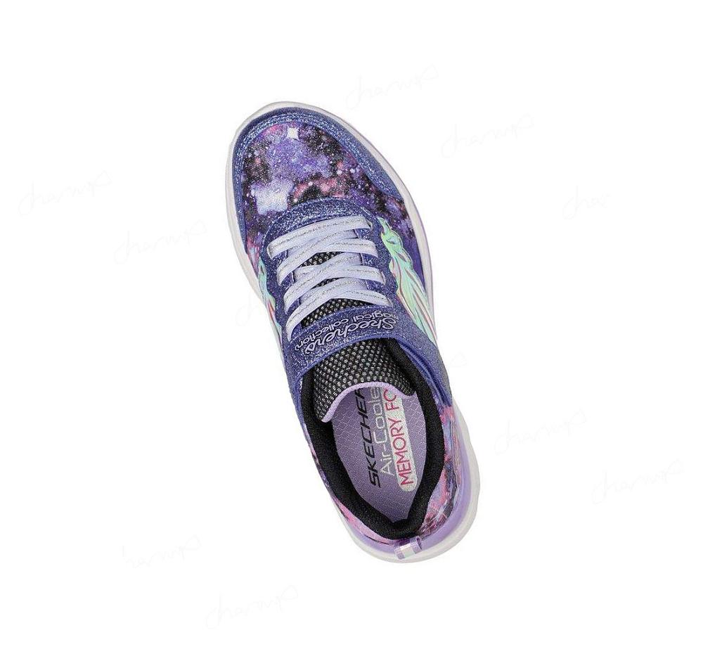 Zapatillas Skechers Quick Kicks - Flying Beauty Niña Moradas Negras | T020A_AR