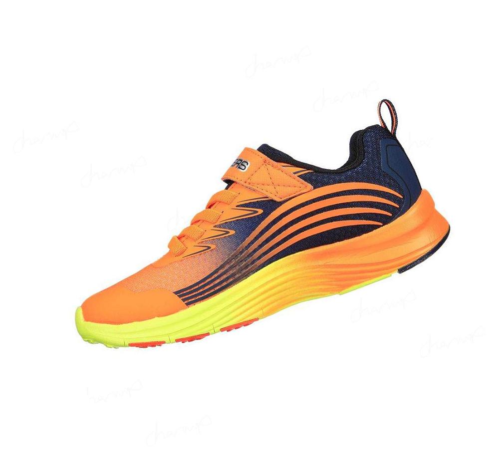 Zapatillas Skechers Razor Grip Niño Naranjas Azul Marino | I9A5G_AR