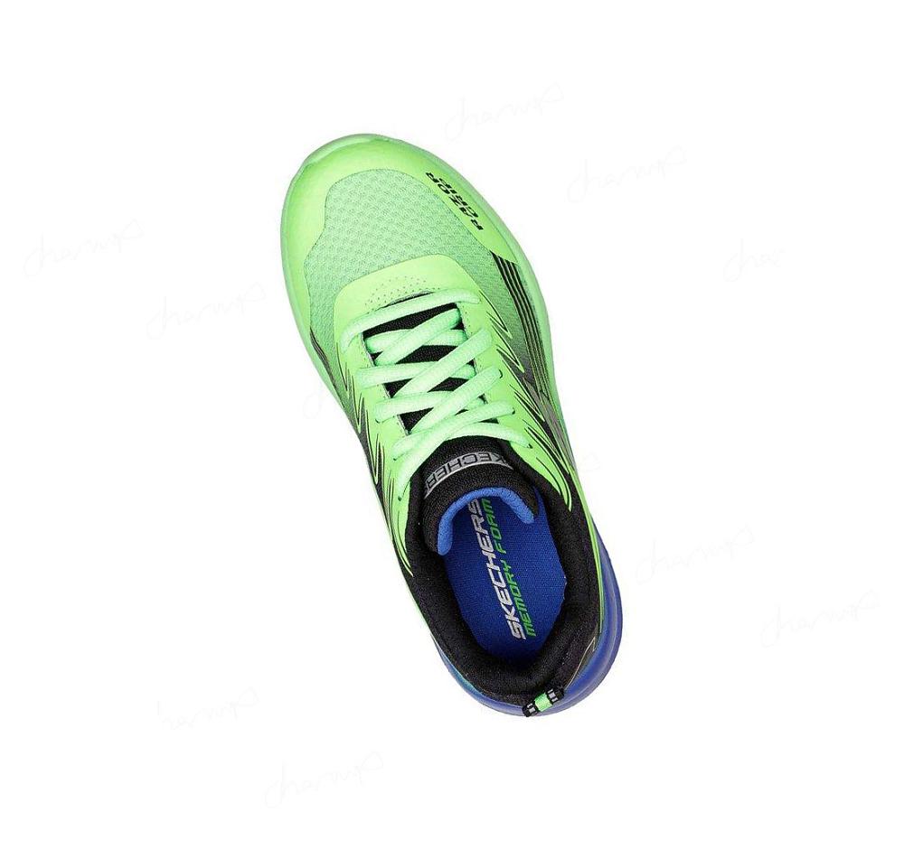 Zapatillas Skechers Razor Grip - Sonictron Niño Verde Azules | I895D_AR