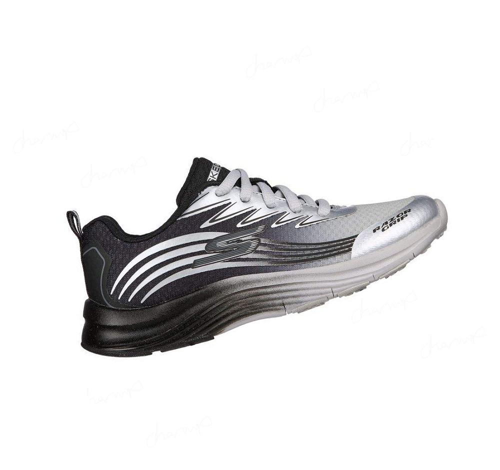 Zapatillas Skechers Razor Grip - Sonictron Niño Plateadas Negras | I8A5Q_AR