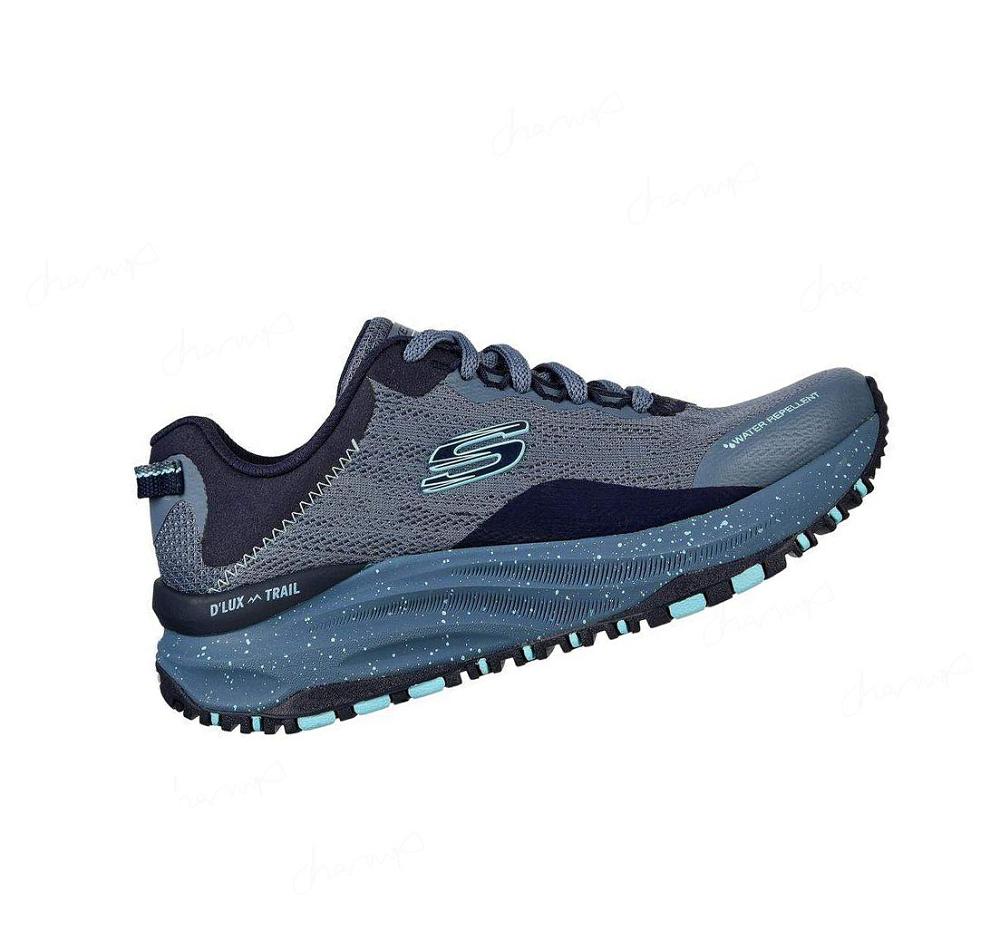 Zapatillas Skechers Relaxed Fit: D'Lux Trail Mujer Gris Azules | 3223Q_AR