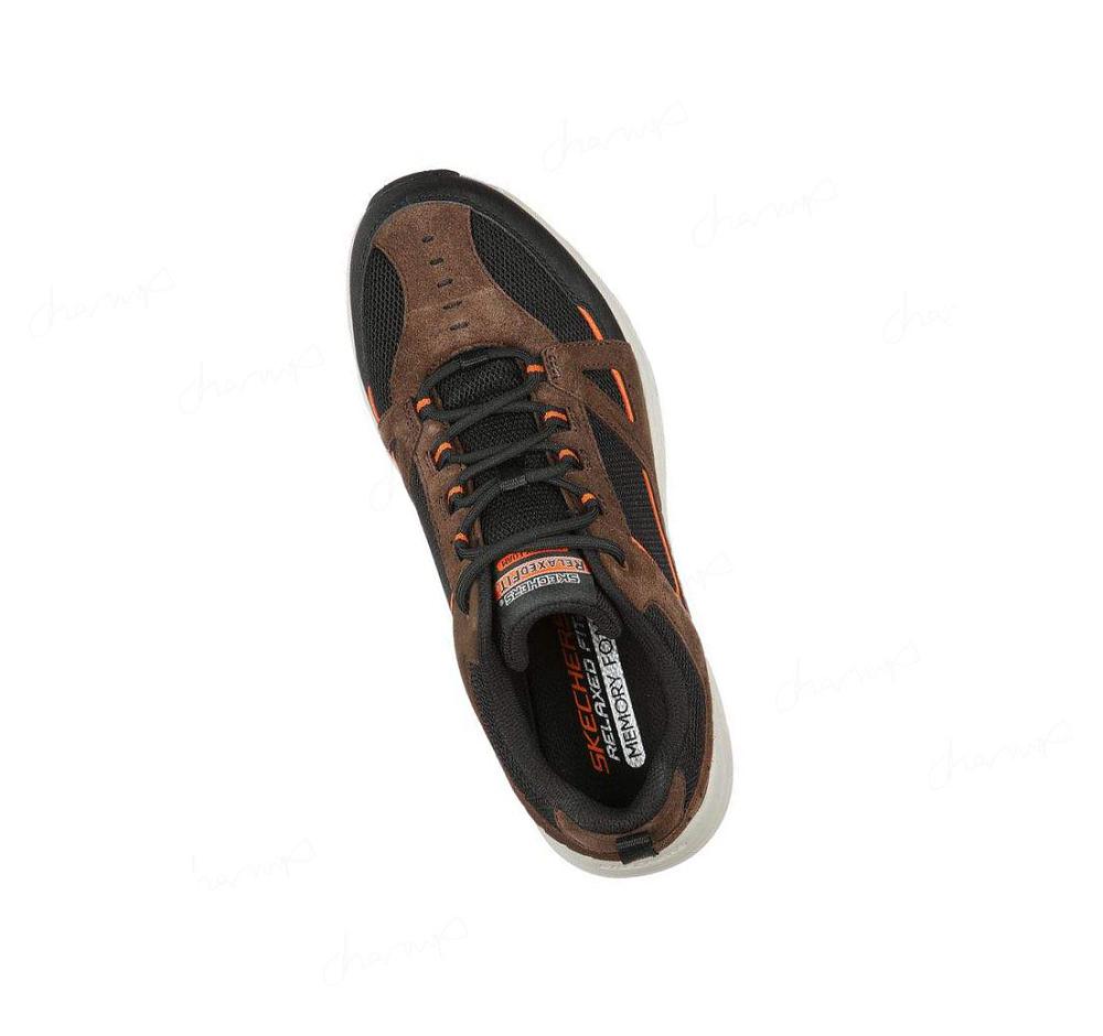 Zapatillas Skechers Relaxed Fit: Oak Canyon - Duelist Hombre Chocolate Negras | 3T3TE_AR