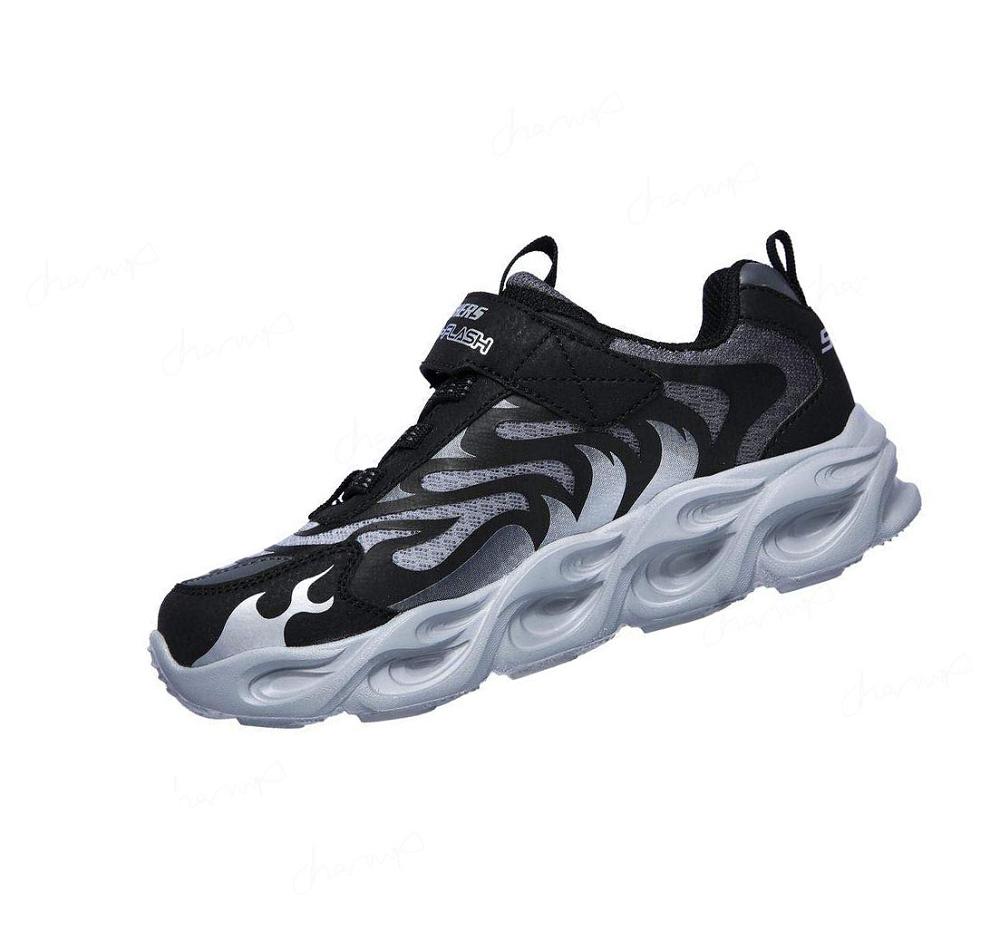 Zapatillas Skechers S Lights: Thermo-Flash Niño Negras Gris | I1A50_AR