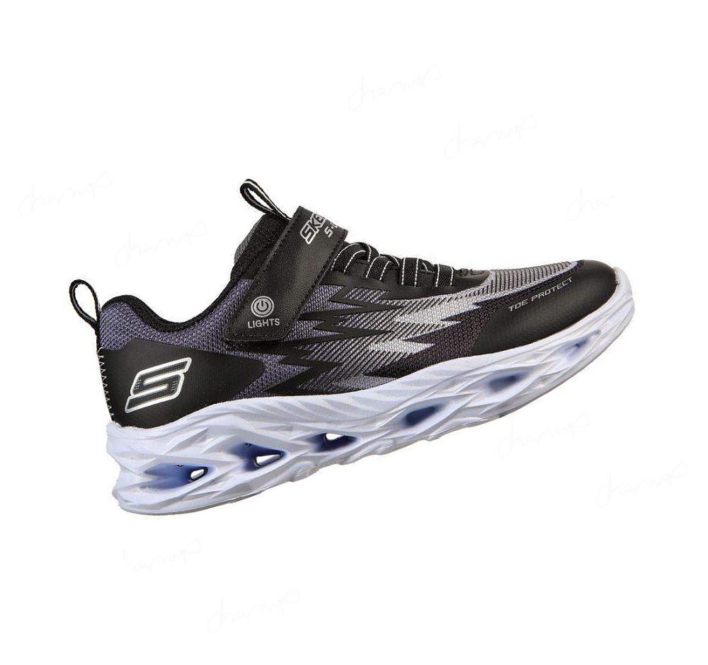 Zapatillas Skechers S Lights: Vortex-Flash - Zorent Niño Negras Gris | I2T0B_AR