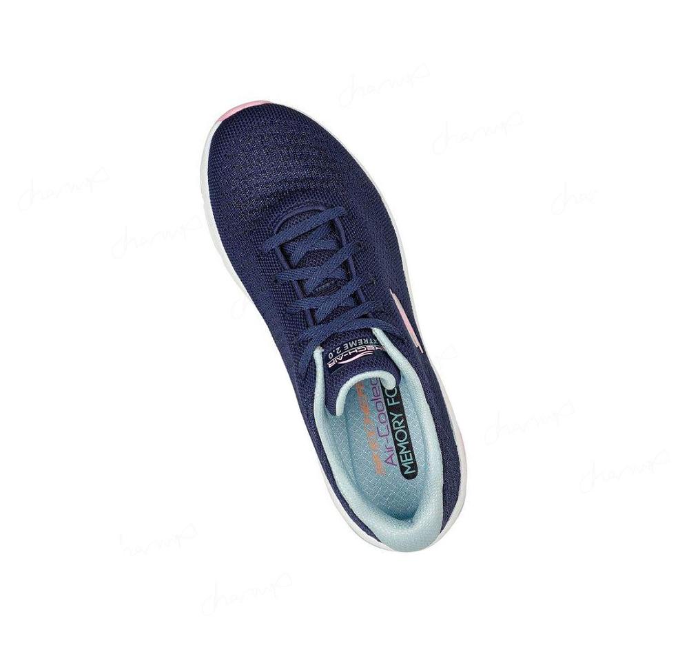 Zapatillas Skechers Skech-Air Extreme 2.0 - Classic Vibe Mujer Azul Marino Rosas | A098C_AR