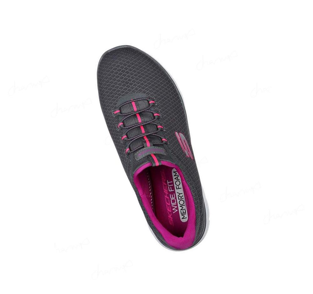 Zapatillas Skechers Summits Mujer Gris Moradas | I099A_AR