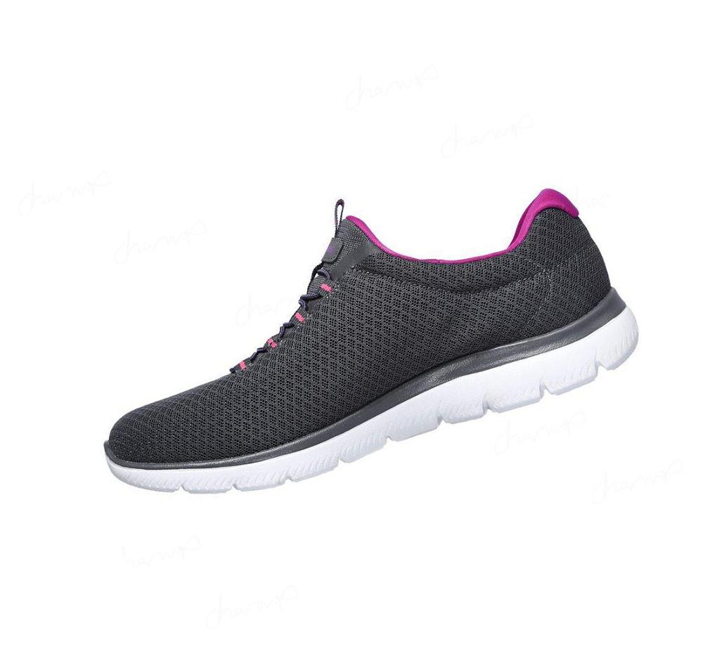 Zapatillas Skechers Summits Mujer Gris Moradas | I099A_AR