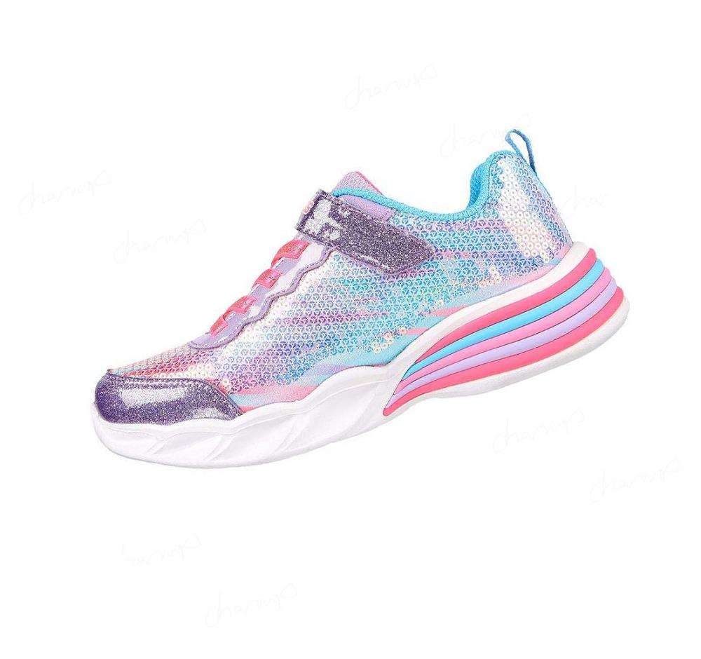 Zapatillas Skechers Sweetheart Lights - Let's Shine Niña Moradas Multicolor | T1T0R_AR