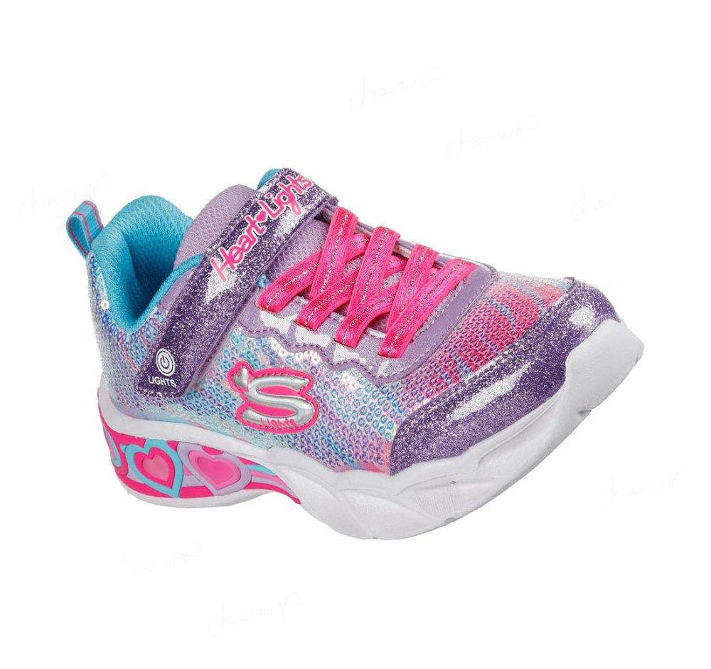 Zapatillas Skechers Sweetheart Lights - Let\'s Shine Niña Moradas Multicolor | T1T0R_AR