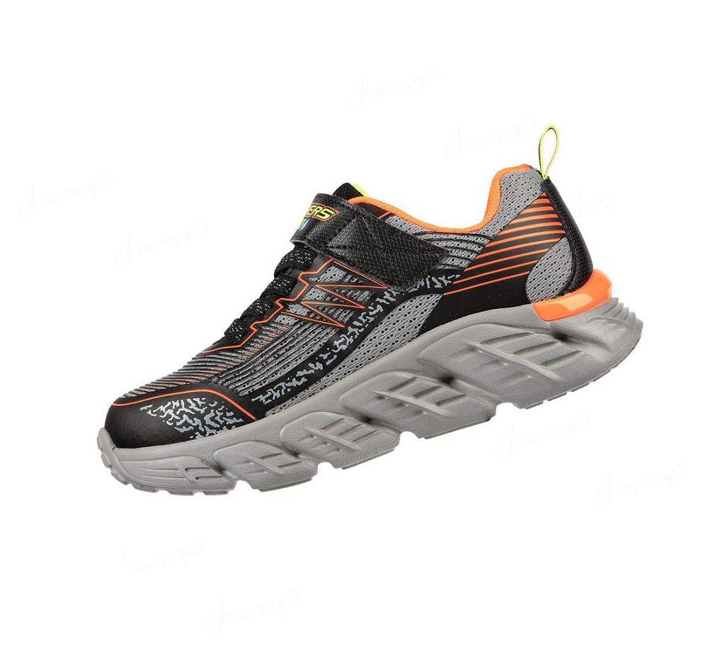 Zapatillas Skechers Tech-Grip Niño Gris Negras | T926B_AR