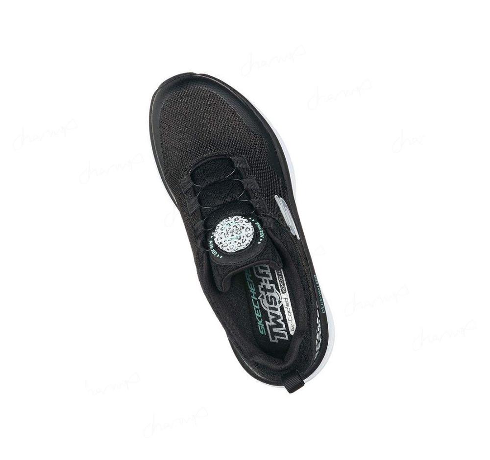 Zapatillas Skechers Twist Fit: D'Lux Walker - New Player Mujer Negras Blancas | T68AL_AR