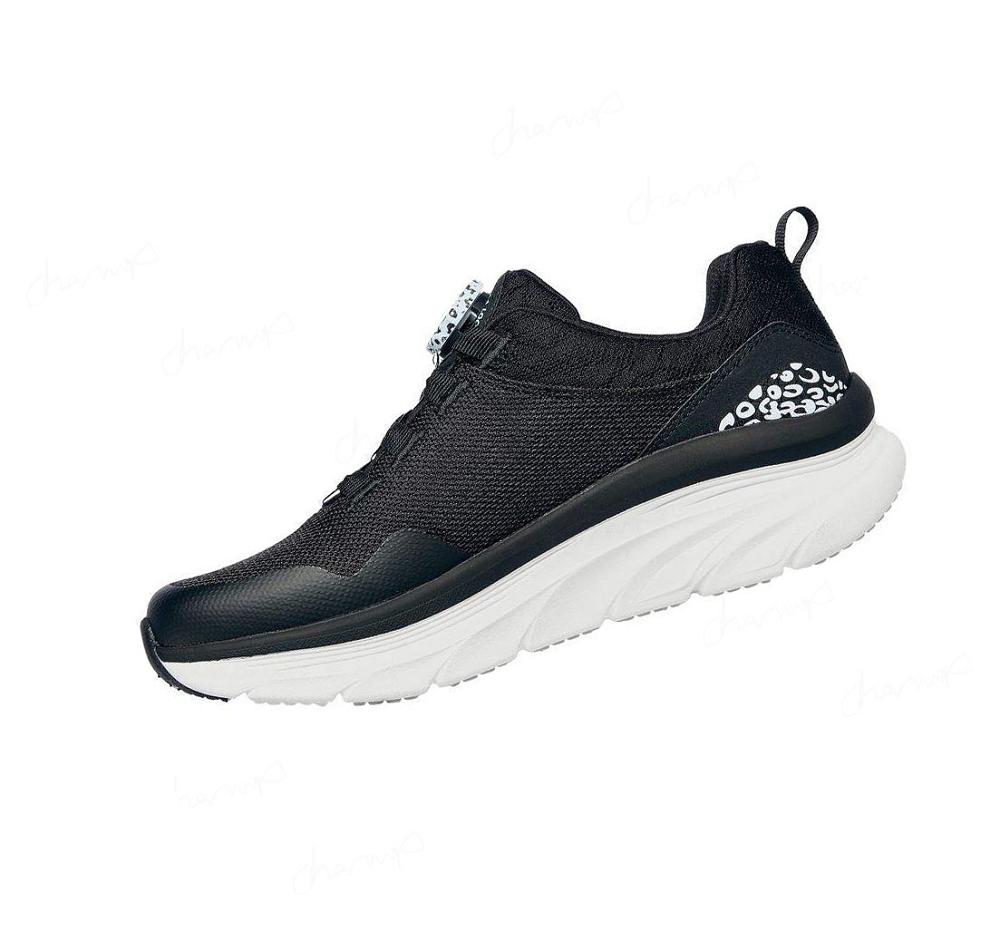 Zapatillas Skechers Twist Fit: D'Lux Walker - New Player Mujer Negras Blancas | T68AL_AR