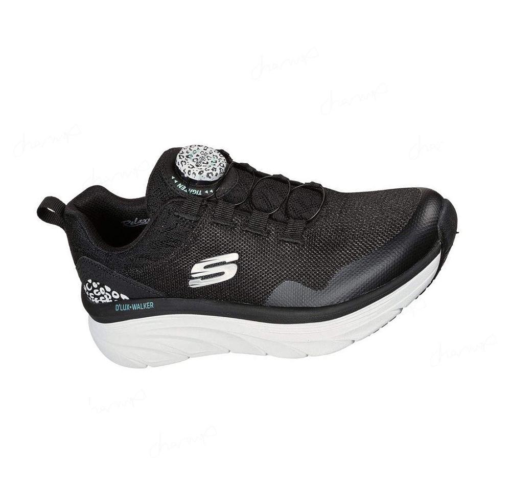 Zapatillas Skechers Argentina Twist Fit D Lux Walker New Player Mujer Negras Blancas