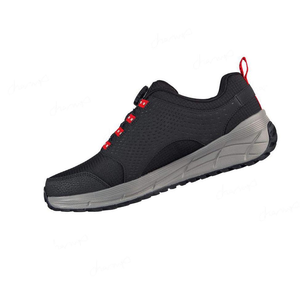 Zapatillas Skechers Twist Fit: Equalizer 4.0 - Ibeck Hombre Negras Rojas | 5112C_AR