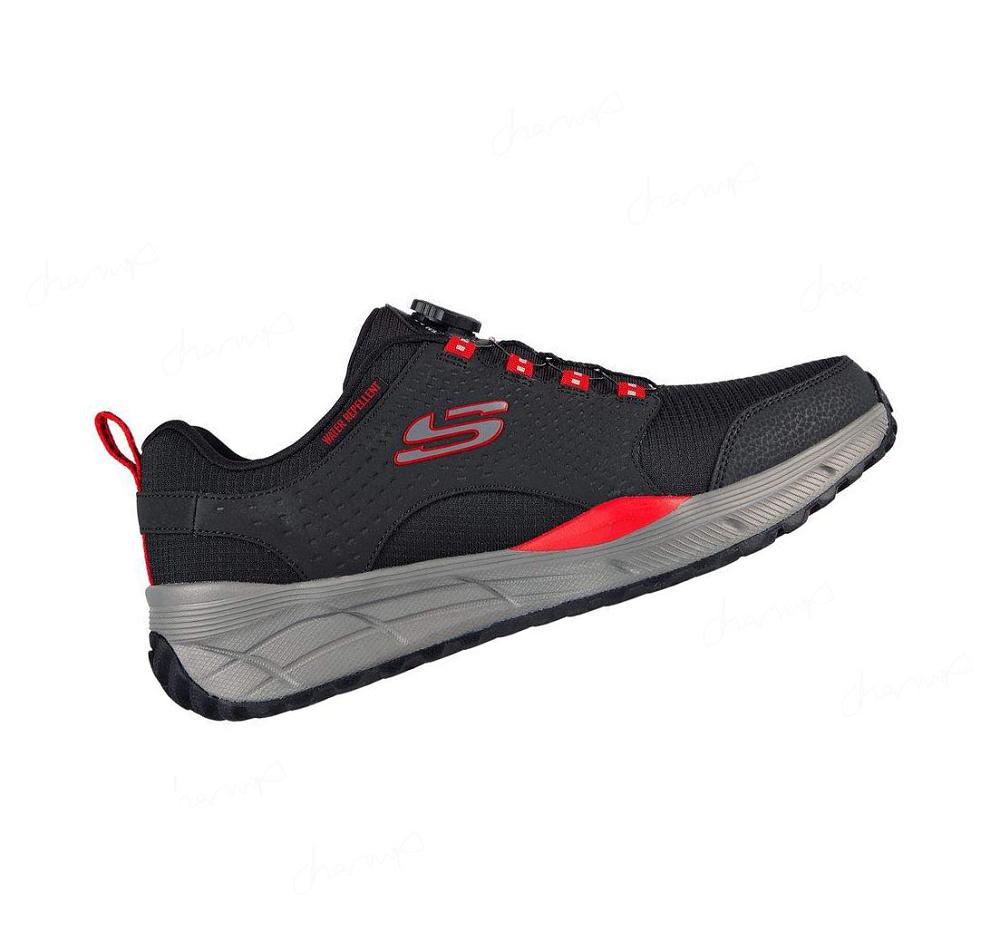 Zapatillas Skechers Twist Fit: Equalizer 4.0 - Ibeck Hombre Negras Rojas | 5112C_AR