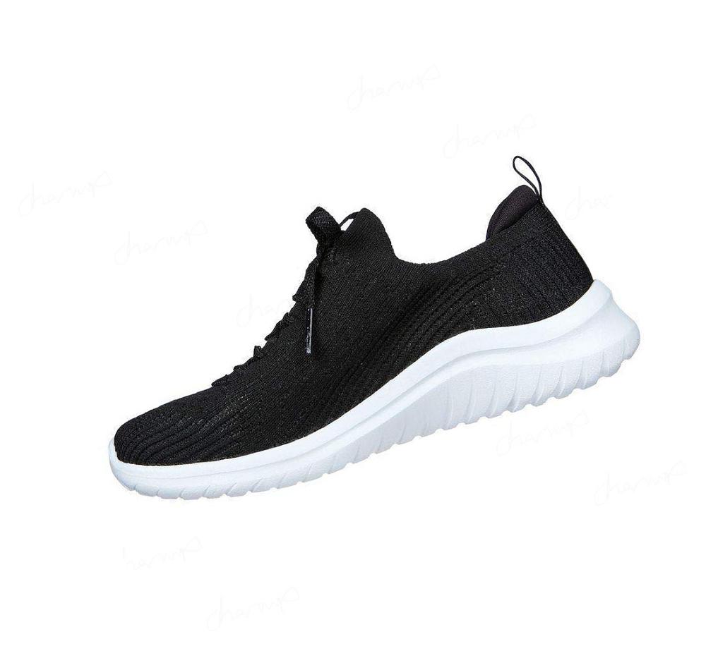 Zapatillas Skechers Ultra Flex 2.0 - Classic Niña Negras Blancas | 69A5P_AR