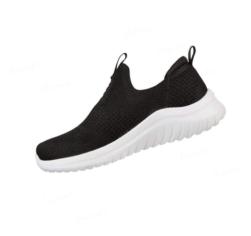 Zapatillas Skechers Ultra Flex 2.0 - Mirkon Niño Negras Blancas | T96T3_AR