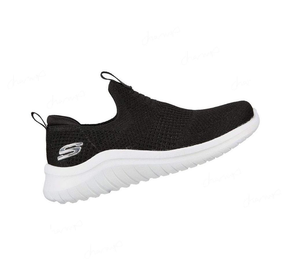 Zapatillas Skechers Ultra Flex 2.0 - Mirkon Niño Negras Blancas | T96T3_AR