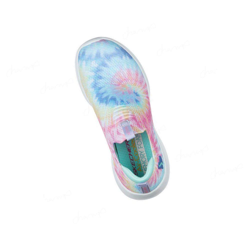 Zapatillas Skechers Ultra Flex - Groovin Vibe Niña Rosas Multicolor | 6595D_AR