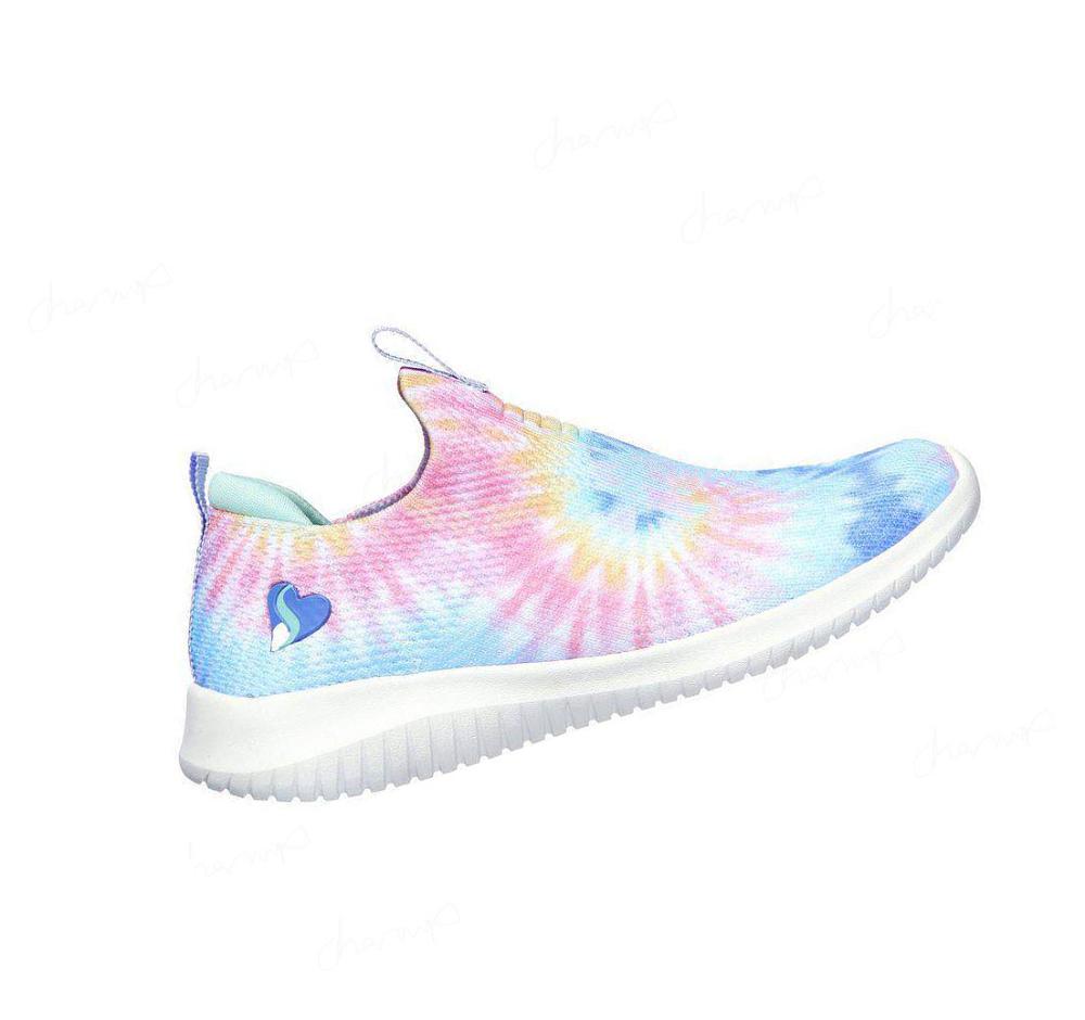 Zapatillas Skechers Ultra Flex - Groovin Vibe Niña Rosas Multicolor | 6595D_AR