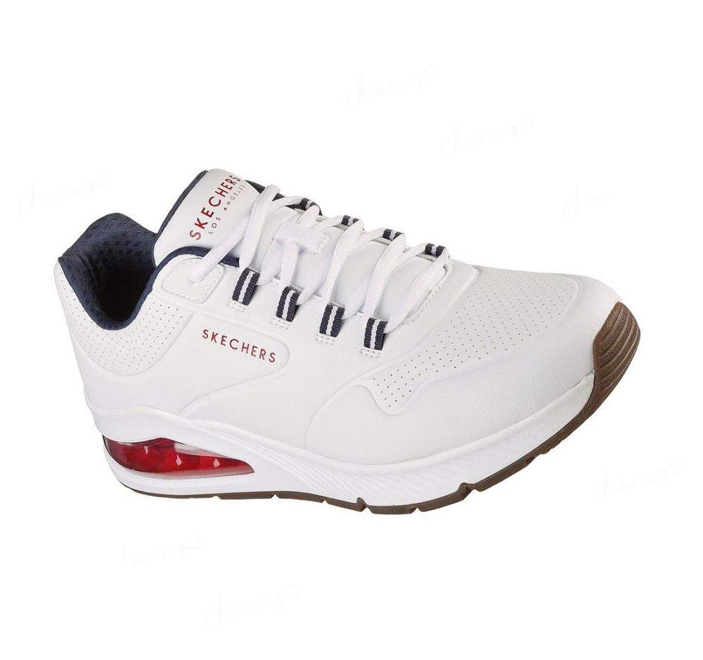 Zapatillas Skechers Uno 2 Hombre Blancas Azul Marino | 5312L_AR