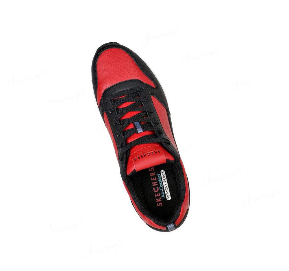 Zapatillas Skechers Uno - Anomaly Hombre Negras Rojas | A1005_AR