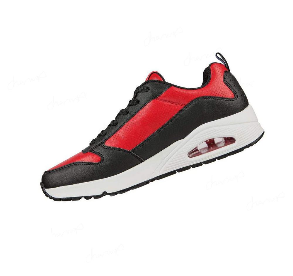 Zapatillas Skechers Uno - Anomaly Hombre Negras Rojas | A1005_AR