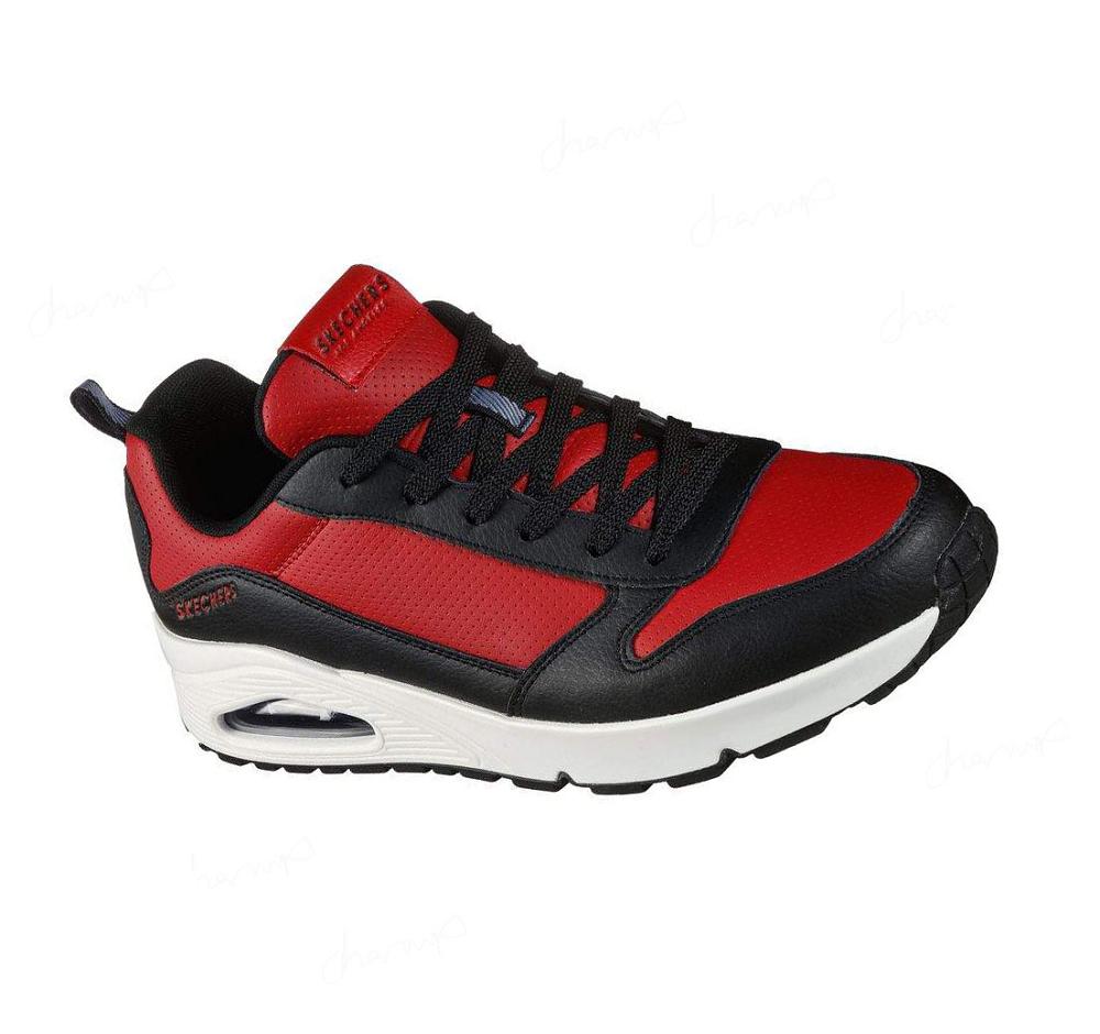 Zapatillas Skechers Uno - Anomaly Hombre Negras Rojas | A1005_AR