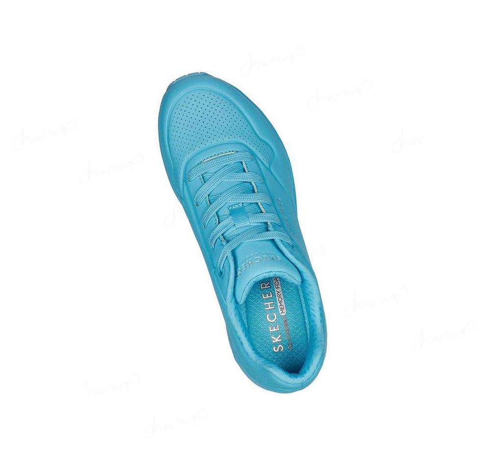 Zapatillas Skechers Uno - Bright Air Mujer Turquesa Claro | I5A9B_AR