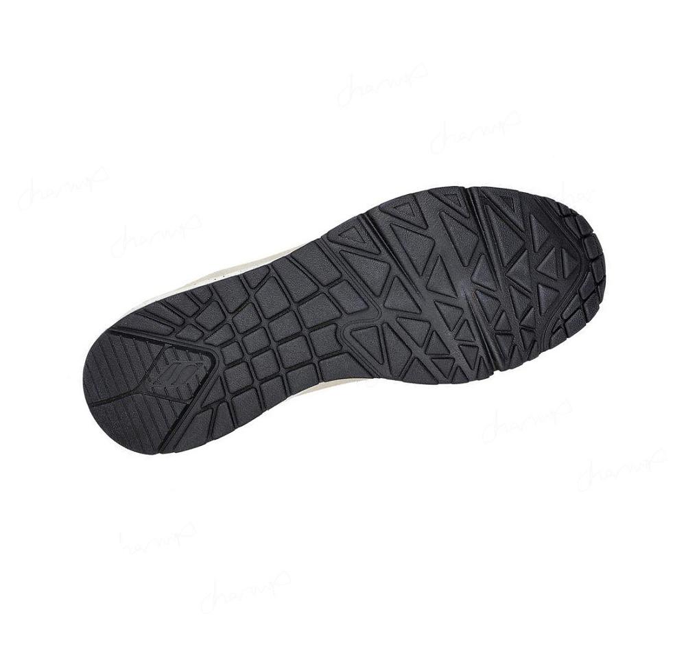 Zapatillas Skechers Uno - Draw 2 Hombre Blancas Negras | A112W_AR