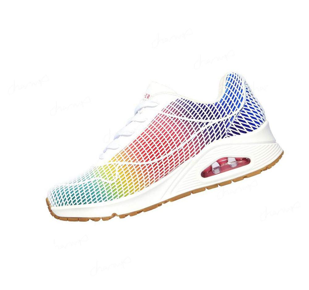 Zapatillas Skechers Uno - Eye Catching Mujer Blancas Multicolor | I023X_AR